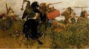 Viktor Vasnetsov Fight of Scythians and Slavs Germany oil painting artist